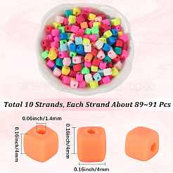 10 прядь бусины из полимерной глины ручной работы&nbsp;CLAY-SC0002-49