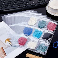 Sachets d'échantillons en PVC à 9 compartiment&nbsp;AJEW-WH0871-06A