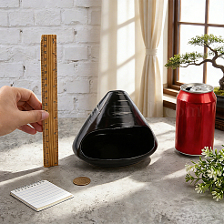 Porta incenso in ceramica a forma di cono&nbsp;DJEW-WH0063-75B