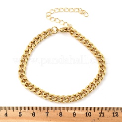 Браслеты-цепочки из латуни для женщин и мужчин BJEW-F494-01G-02