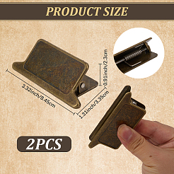 2 clip en alliage&nbsp;AJEW-CP0011-62