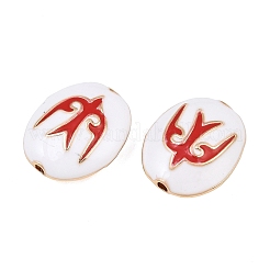Perles en laiton émaillé&nbsp;KK-CBA7BFE-01G-03