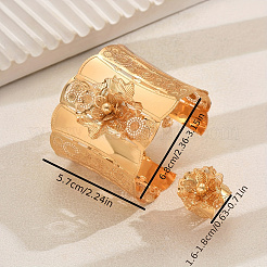 Наборы браслетов и колец с железным цветком для женских вечеринок&nbsp;KD1109