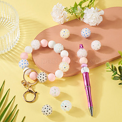 6 Stück 6 Farben handgemachter Polymer Clay Strass mit Gänseblümchenblüte aus Harz&nbsp;CLAY-TA0001-97