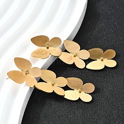 Серьги-гвоздики в форме бабочки из нержавеющей стали 304 для женщин&nbsp;EJEW-M102-01G