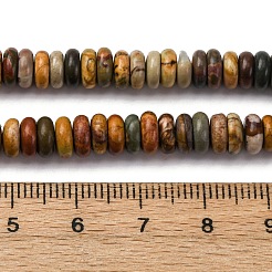 Натуральная полихромная яшма/камень Пикассо/нити бус из яшмы Пикассо G-L624-H04-6x2mm