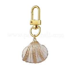 Гальванические подвесные украшения в виде ракушек&nbsp;HJEW-JM03070