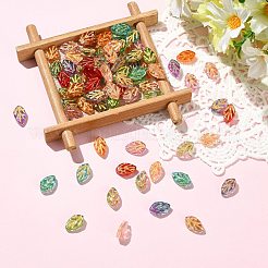 90pcs 9 Farben handgemachte Bunte Malerei-Perlen&nbsp;LAMP-CJ0002-98
