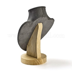 Стенды для ожерелья из микрофибры&nbsp;NDIS-P004-01A-01