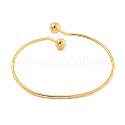 Браслеты-манжеты из нержавеющей стали 304 с ионным покрытием (IP)&nbsp;BJEW-P331-12G