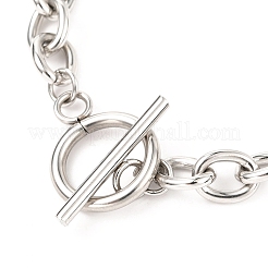 Устойчивые к потускнению браслеты-цепочки унисекс из нержавеющей стали 304 figaro BJEW-H541-06A-P