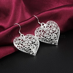 Полые латунные серьги-подвески в форме сердца FS-WG09021-01