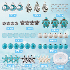 Kit fai da te per realizzare braccialetti estivi da spiaggia con pietre preziose&nbsp;DIY-SC0019-28