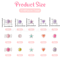 Прозрачные акриловые бусины&nbsp;TACR-PH0001-67