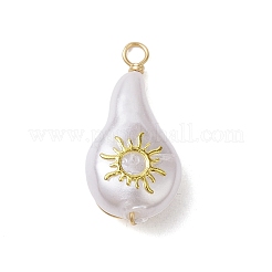 Pendenti di perle imitazione plastica abs&nbsp;PALLOY-JF02600-02