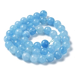 Natürliche grüne Jade Imitation Aquamarin Perlen Stränge&nbsp;X-G-B046-08A