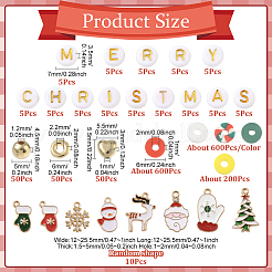 Weihnachtsmotiv DIY Schmuckherstellungssets&nbsp;DIY-SP0005-71