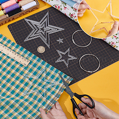 Прозрачный акриловый шаблон для шитья AJEW-NB0007-10E