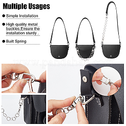 4 шт. цепи для ремня из железа и нержавеющей стали 304 HJEW-PH0001-34