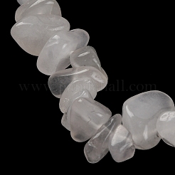 Бусины из натурального белого нефрита&nbsp;G-F703-02A