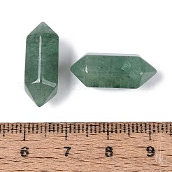 天然石グリーンアベンチュリンペンダント  両端子尖った弾丸チャーム  多面カット  20~22x8.5~9x8mm  穴：1.6~2mm&nbsp;G-Q601-27C