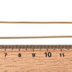 Женские ожерелья-змейки из нержавеющей стали 304 толщиной 1 мм NJEW-Z091-10G