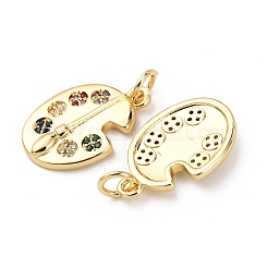 Латунные микро проложить кубического циркония подвески&nbsp;KK-K408-18G