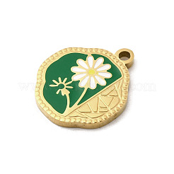 Подвески из нержавеющей стали 304 с эмалью&nbsp;STAS-I335-04G-06