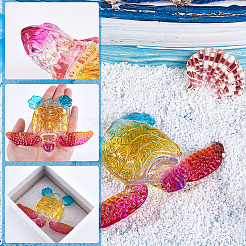 Figurines de tortues de mer en quartz naturel&nbsp;DJEW-WH20006-03