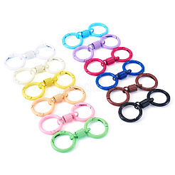 12 шт. 12-х цветные застежки с пружинным затвором из сплава FIND-TA0008-03