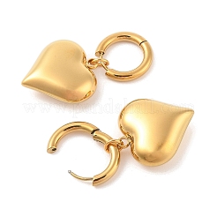 Серьги-кольца из нержавеющей стали 304 с ионным покрытием (IP) EJEW-Z064-01G