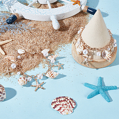 2шт браслеты из натуральных ракушек&nbsp;BJEW-HY0001-03