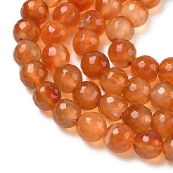 Brins de perles d'agate naturelle teintes et chauffées&nbsp;G-P539-D01-10