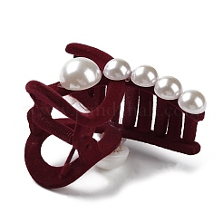 Флокированная пластиковая заколка для волос&nbsp;PHAR-D015-02A