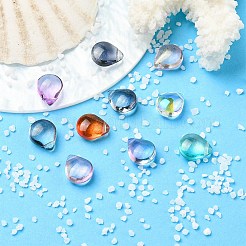 Гальванизируйте прозрачные стеклянные бусины&nbsp;EGLA-YW0001-57