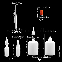 4 шт. пластиковые бутылки-спреи&nbsp;AJEW-GA0009-04