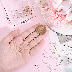 300шт 2 цвета латунные дистанционные бусины&nbsp;KK-BBC0016-28