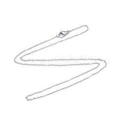 Collar de cadena de cable de acero inoxidable 304 que no se deslustra para hombres y mujeres&nbsp;NJEW-N050-A02-S12