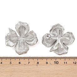 Серьги-гвоздики в форме цветка из нержавеющей стали 304 EJEW-K268-76P