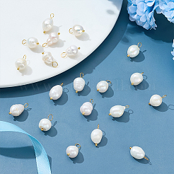 20 шт. подвески из натурального культивированного пресноводного жемчуга с рисом PEAR-ME0001-05