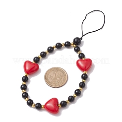 Акриловые мобильные ремешки из бисера HJEW-JM01825