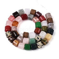 Натуральные и синтетические смешанные каменные бусы пряди G-T142-76