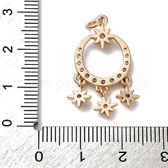 Латунные микро проложить кубического циркония подвески&nbsp;KK-D378-14G