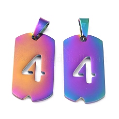 Pendentifs en acier inoxydable 304 avec placage ionique (IP)&nbsp;STAS-O127-A04