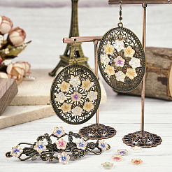 200шт 10-х цветное покрытие акриловые кабошоны OACR-TA0001-17