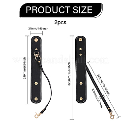 Clip portaoggetti per sciarpa e cappello con fascia in pelle PU&nbsp;AJEW-WH0596-138B