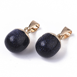 Золотые подвески из смешанных природных и синтетических драгоценных камней G-T131-03