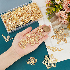 5 стиль железные филигранные соединительные звенья IFIN-PH0001-95