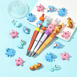 15шт 5 стиля силиконовые бусины&nbsp;SIL-YW0002-38