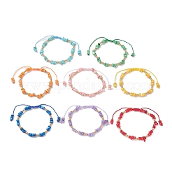 8 шт. браслеты из плетеных бусин из натуральной пресноводной ракушки&nbsp;BJEW-MZ00235